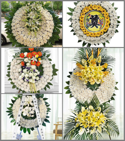 浙江省丽水缙云县东渡镇石松村花圈速递